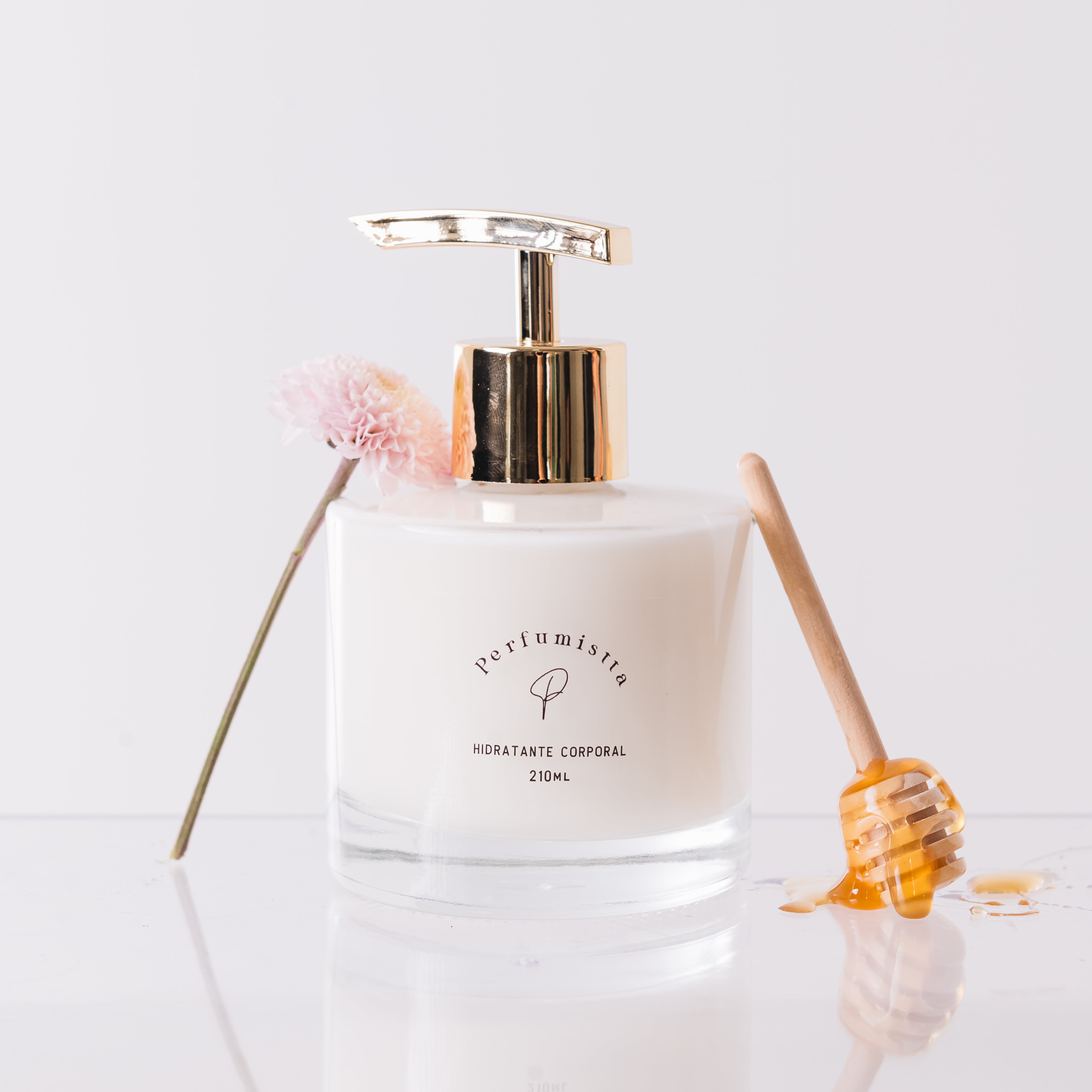 Hidratante Vidro Mel e Gardênia, inspirado por Escândalo