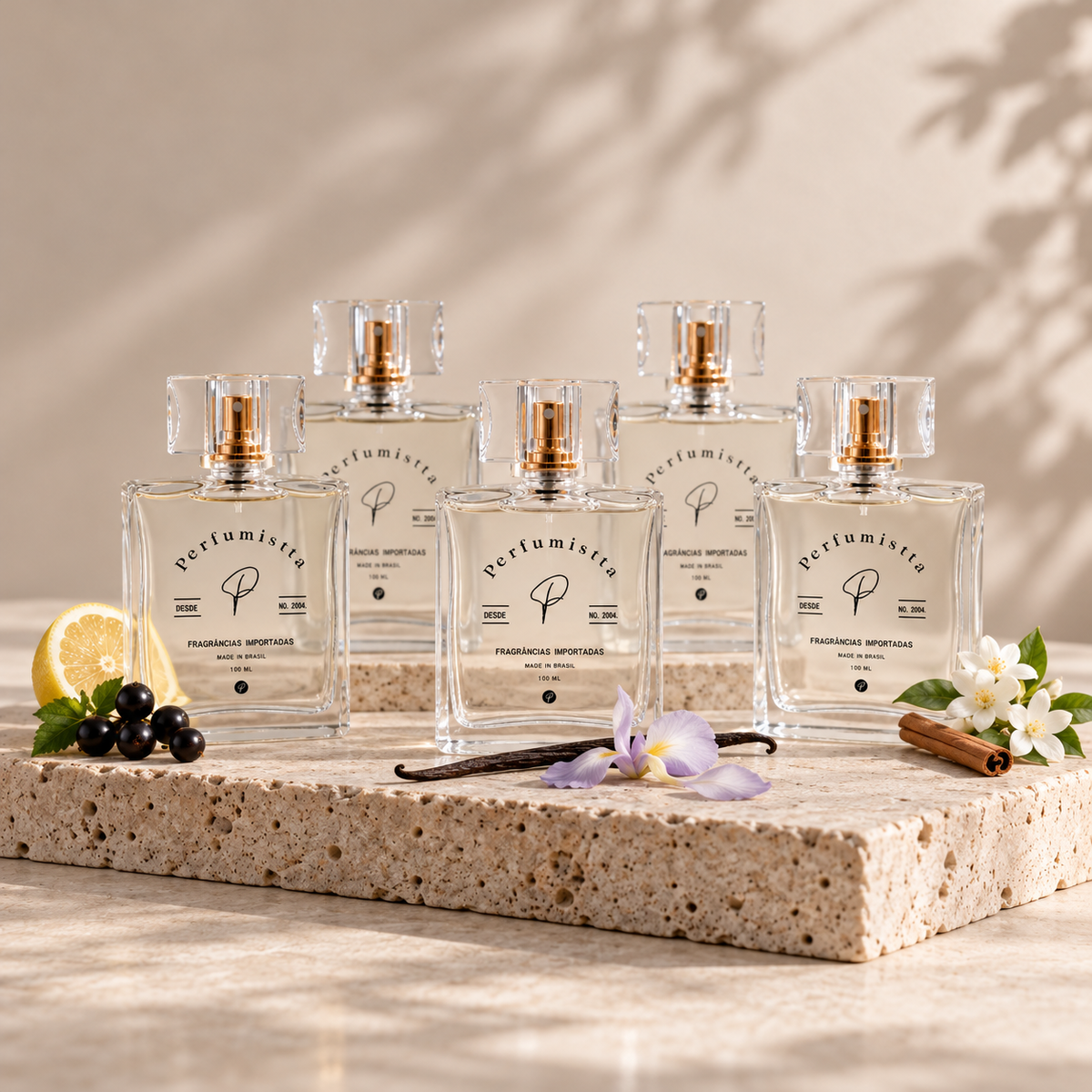 KIT Lançamentos - Flor de Cashmere, Verde Jasmim, Absoluto de Baunilha, Pimenta Amadeirada e Âmbar e Baunilha